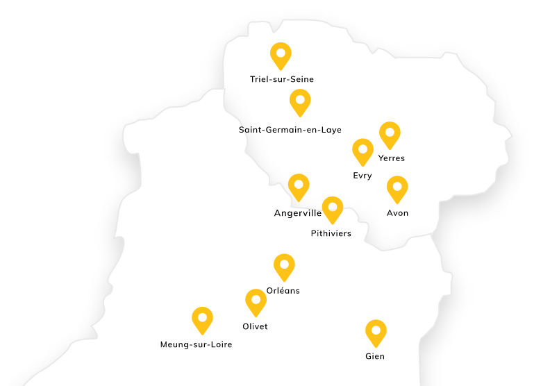 Carte de agences Michel Creuzot